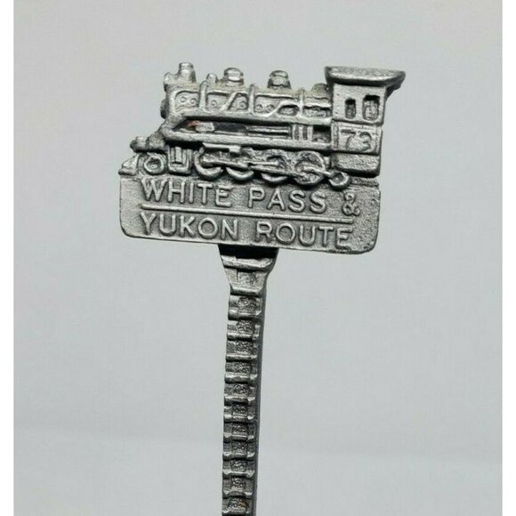 73 White Pass & Yukon Route WAPW Skagway Alaska Pewter Mini Vintage Spoon Décor - Picture 5 of 12